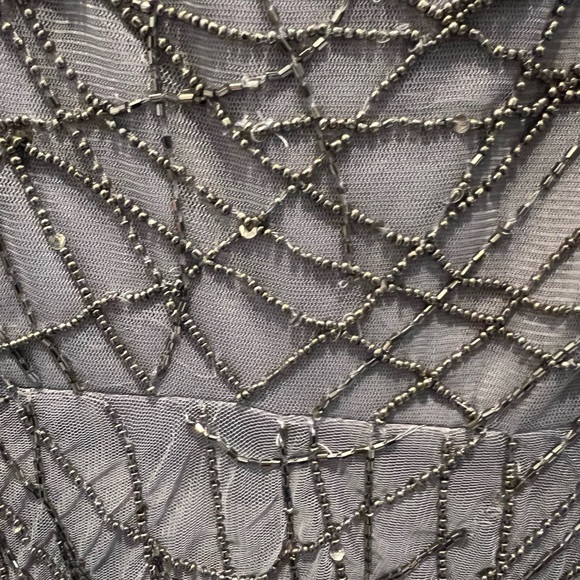 Adrianna Papell plus size beaded cocktail dress - Picture 3 of 12